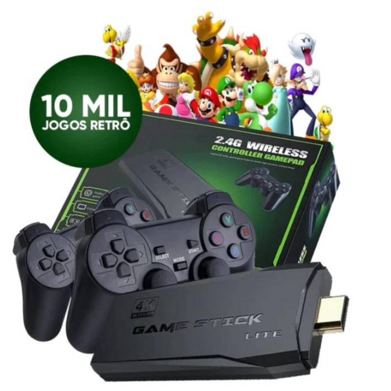 Console retrô 4k Sv7®- +de 10mil jogos!