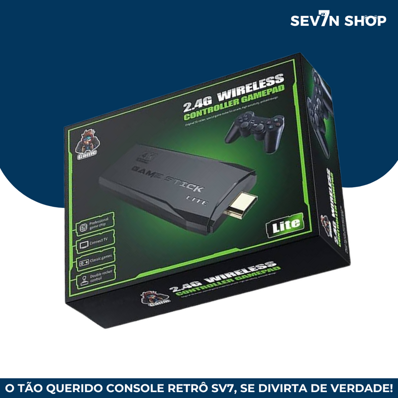 Console retrô 4k Sv7®- +de 10mil jogos!