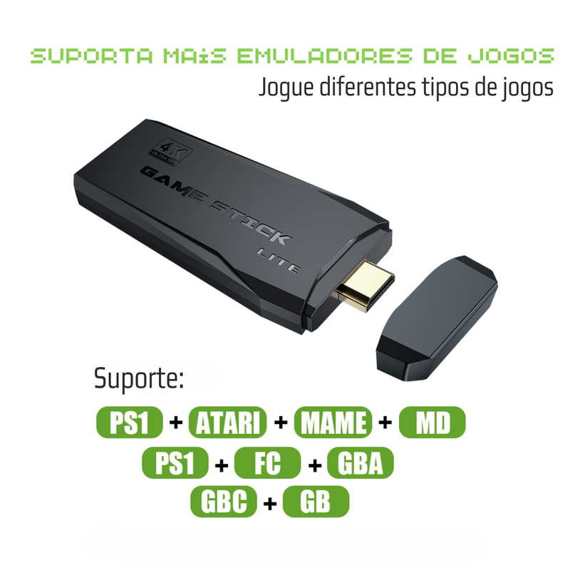 Console retrô 4k Sv7®- +de 10mil jogos!