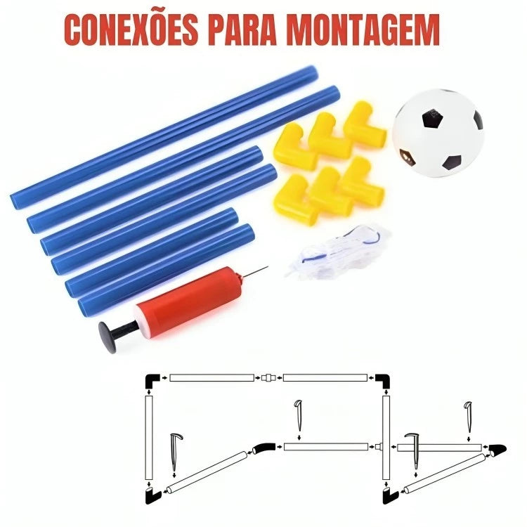 Traves de Futebol Infantil e Bola de Futebol Sv7®